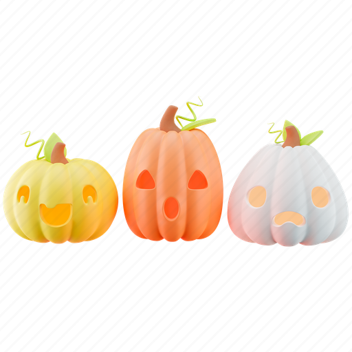 Halloween, spooky, holiday, jack o lantern, pumpkin, scary, creepy 3D illustration - Download on Iconfinder