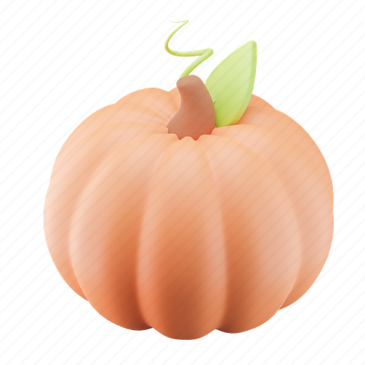 Pumpkin, halloween, autumn, vegetable, food, fall, spooky 3D illustration - Download on Iconfinder