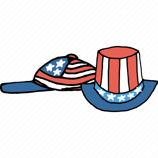 America, american, celebrations, flag, hat, july 4th, cap icon - Download on Iconfinder
