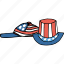 america, american, celebrations, flag, hat, july 4th, cap 
