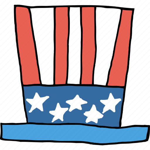 America, american, flag, hat, independence day, july 4th, united states icon - Download on Iconfinder