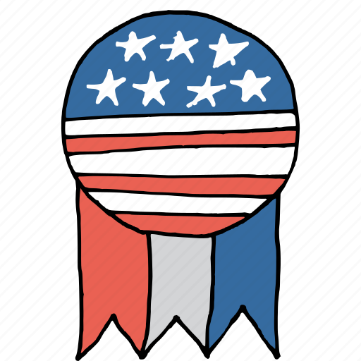 America, american, badge, independence day, july 4th, patriotism, star icon - Download on Iconfinder