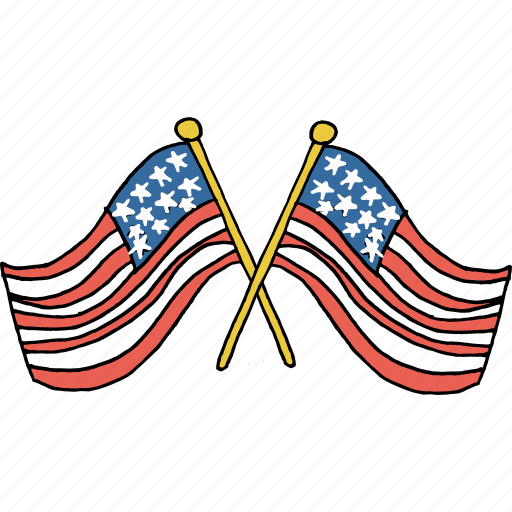 America, american, celebrations, flag, july 4th, waving, united states icon - Download on Iconfinder