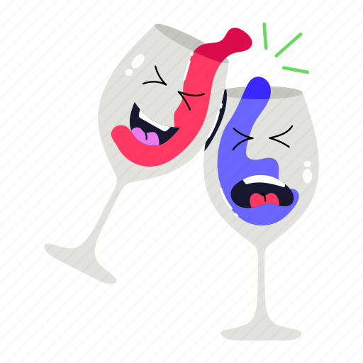 Wine toast, wine cheers, wine glasses, party drinks, drinks toast icon - Download on Iconfinder