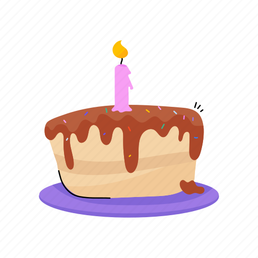 Party cake, cake, dessert, sweet, confectionery sticker - Download on Iconfinder