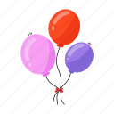 helium balloons, balloons, party balloons, party decoration, balloons bunch