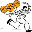 happy new year, happy new year eve, happy new year party, welcome new year, new year new hope, new year new life, illustration, party, new year day 