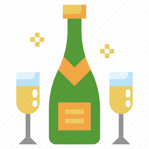 Champagne, party, alcoholic, drink, celebration, beverage icon - Download on Iconfinder
