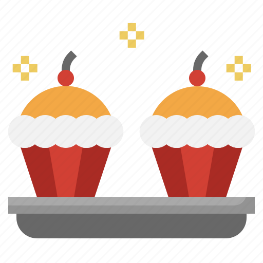 Cupcake, dessert, bakery, cherry, muffin icon - Download on Iconfinder