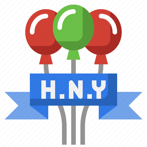 New, year, celebration, event, date, balloon icon - Download on Iconfinder