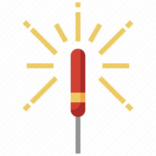 Sparkler, firework, celebration, rocket icon - Download on Iconfinder