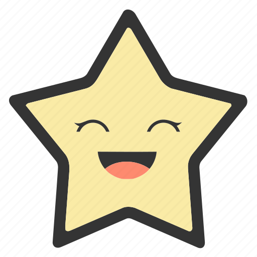 Emoji, emoticons, face, happy, shapes, smiley, star icon - Download on Iconfinder