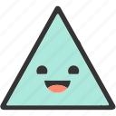 emoji, emoticons, face, happy, shapes, smiley, triangle