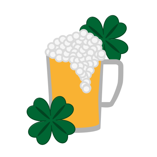 Beer, craft, flower, glass, patricks, tumbler, wineglass icon - Free download