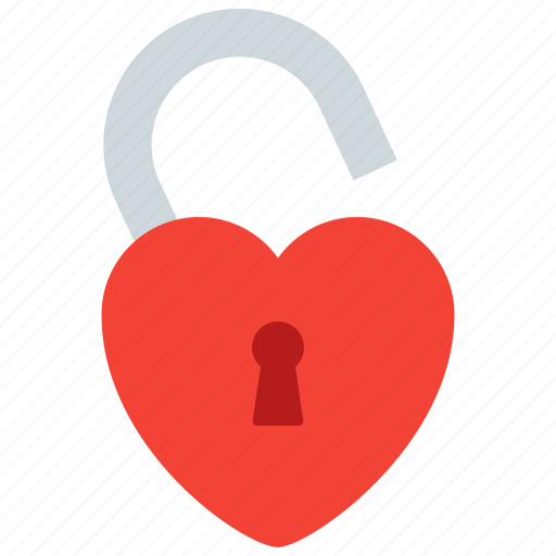Heart, lock, love, open icon - Download on Iconfinder