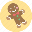 baked man, christmas, cookie, gingerbread, x'mas