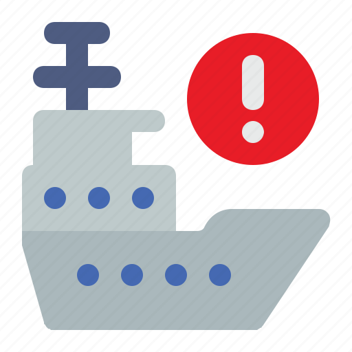Harbor, cruise, problem, warning, shipping icon - Download on Iconfinder