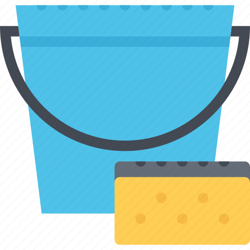 Bucket, cleaning, hard, repair, service, sponge, work icon - Download on Iconfinder