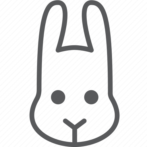 Rabbit, animal, bunny, cute, face, pet icon - Download on Iconfinder