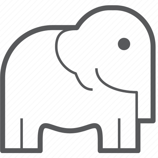 Elephant, animal, animals, nature, wild, zoo icon - Download on Iconfinder