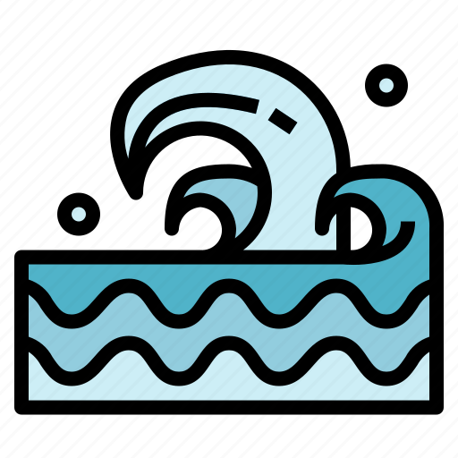 Beach, nature, sea, wave icon - Download on Iconfinder