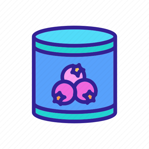 Berry, beverage, can, food, hawthorn, syrup, tin icon - Download on Iconfinder