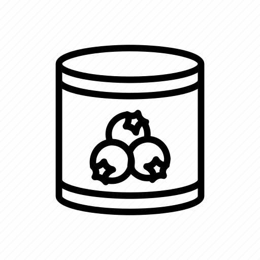 Berry, beverage, can, food, hawthorn, syrup, tin icon - Download on Iconfinder