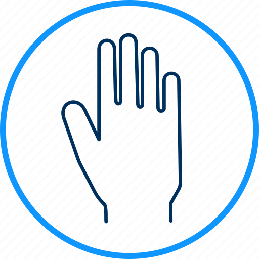 Stop, hand, finger, wait, gestures, touch, gesture icon - Download on Iconfinder