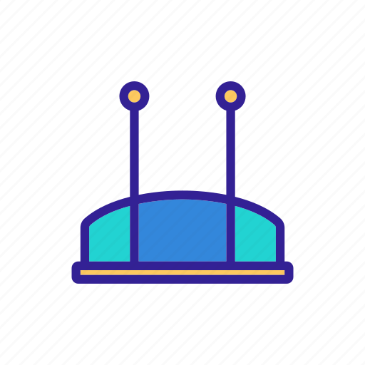 Antenna, box, hdtv, rear, set, top, view icon - Download on Iconfinder