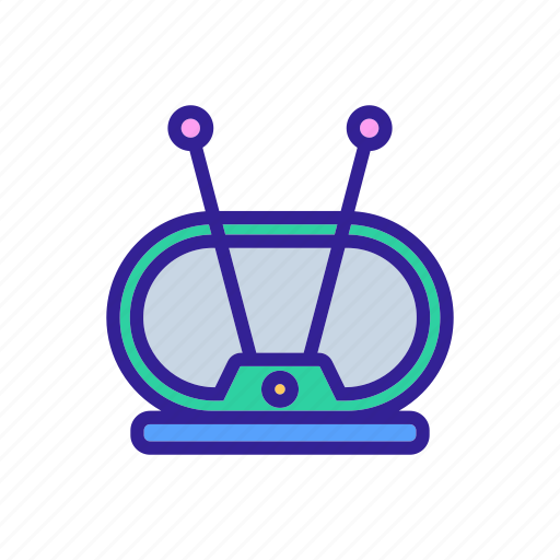 Antenna, broadcasting, device, gadget, hdtv, terrestrial, tv icon - Download on Iconfinder