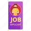applicant, business, computer, hand, job, woman 