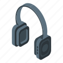bluetooth, headset, isometric