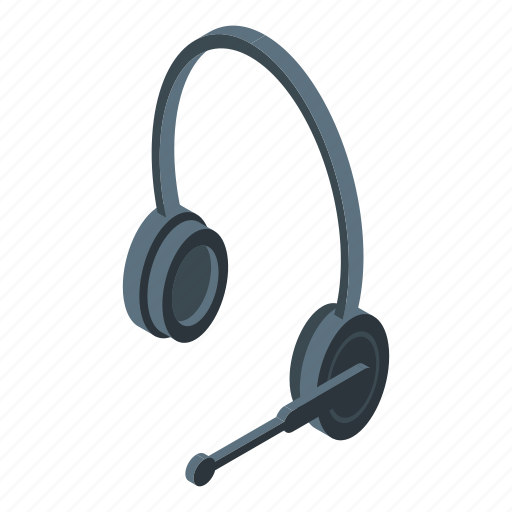 Headset, isometric, music icon - Download on Iconfinder