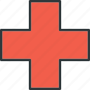 care, cross, medical, red