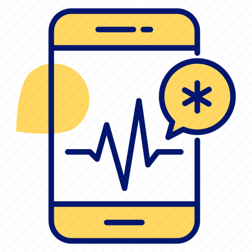 Health, app, medical, mobile, online, cardio, message icon - Download on Iconfinder