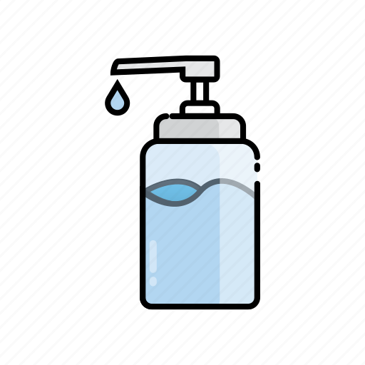 Alcohol, bottle, glass, hand, sanitizer, soap, tap icon - Download on Iconfinder
