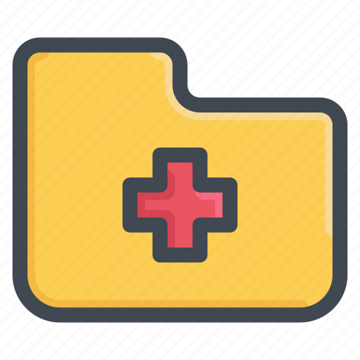 Hospital, medical, folder, report icon - Download on Iconfinder