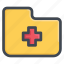 hospital, medical, folder, report 