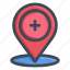location, medical, navigation, pin 
