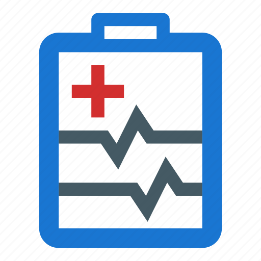 Cardiology, clipboard, health monitoring, healthcare, pulsation, pulse icon - Download on Iconfinder
