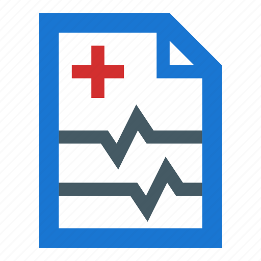 Cardiology, document, health monitoring, pulsation, pulse icon - Download on Iconfinder