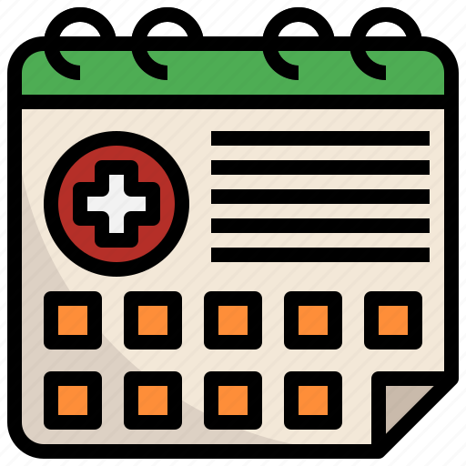 Calendar, health, check, healthcare, medical icon - Download on Iconfinder