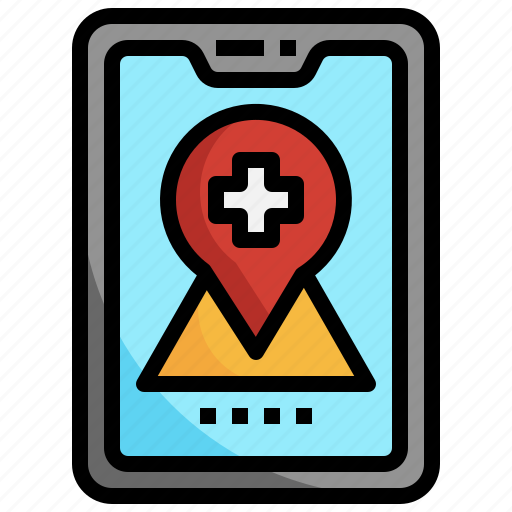 Map, health, check, healthcare, medical, tablet icon - Download on Iconfinder