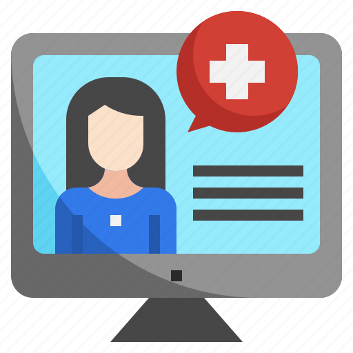 Chat, health, check, healthcare, medical, computer icon - Download on Iconfinder