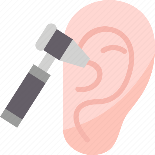 Ear, check, otoscope, examination, medical icon - Download on Iconfinder