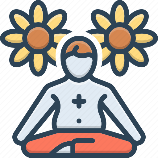 Curative, yoga, fitness, exercise, wellness, meditation, healthful icon - Download on Iconfinder