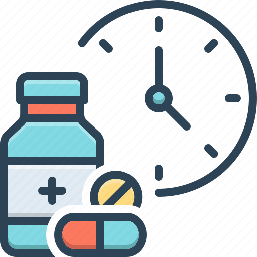 Dose, time, medication, pills, treatment, reminder, medicine icon - Download on Iconfinder
