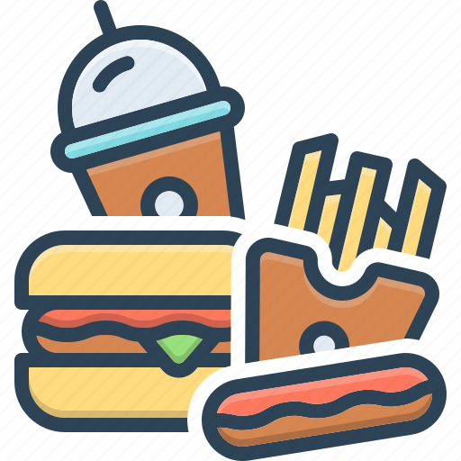 Food, junk food, fast food, eatable, foodstuff, fries potatoes, hot dog icon - Download on Iconfinder