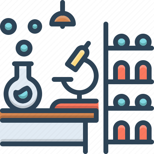 Laboratory, microscope, lab, workshop, pathology, experiment, workplace icon - Download on Iconfinder
