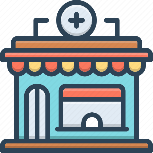 Pharmacy, medical, dispensary, ambulatory, drug shop, drug store, chemist shop icon - Download on Iconfinder